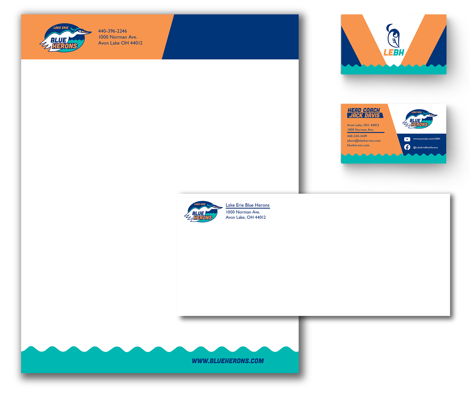 Finalized Lake Erie Blue Herons Identity System