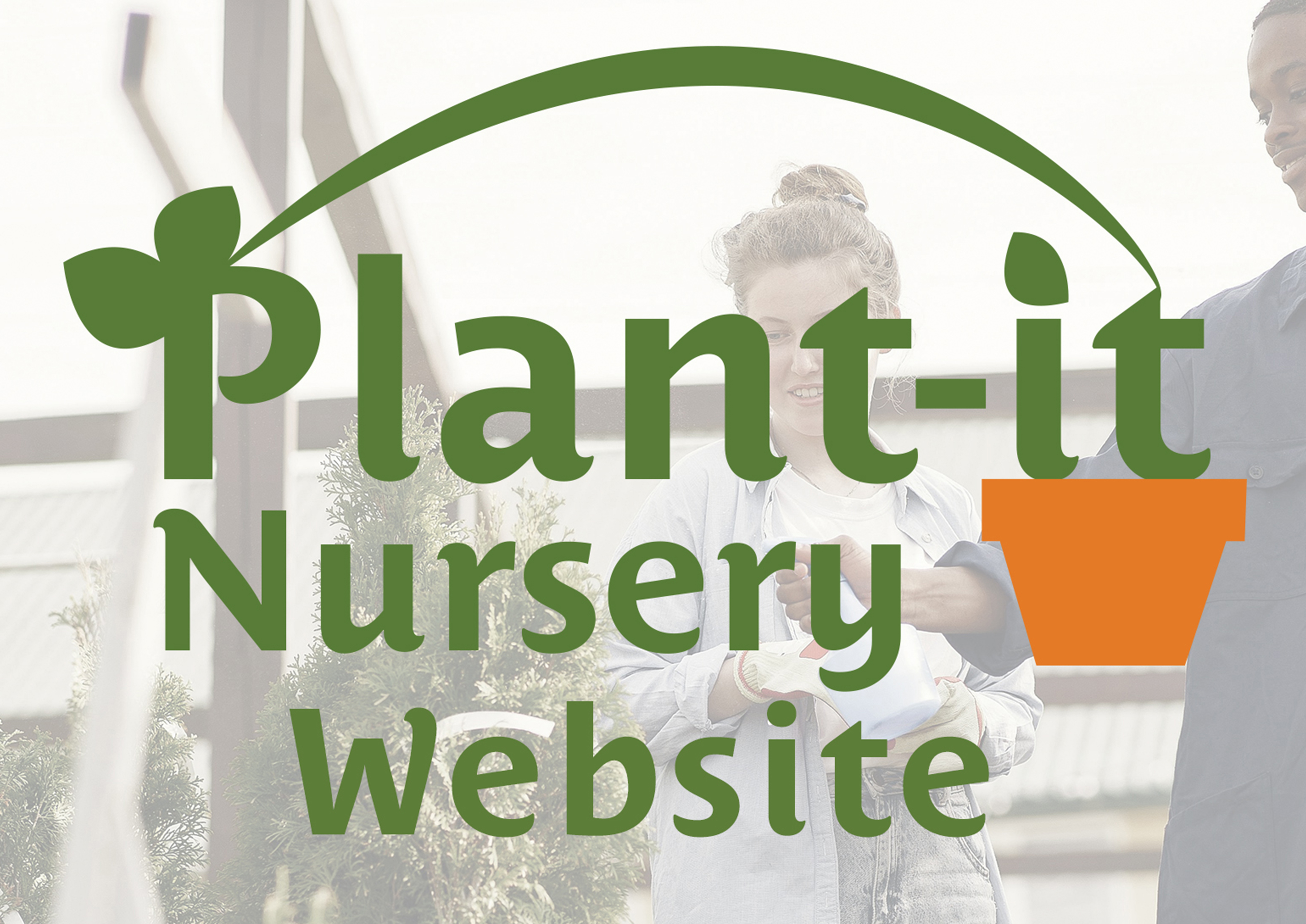 Plant-it nursery website project logo for card use