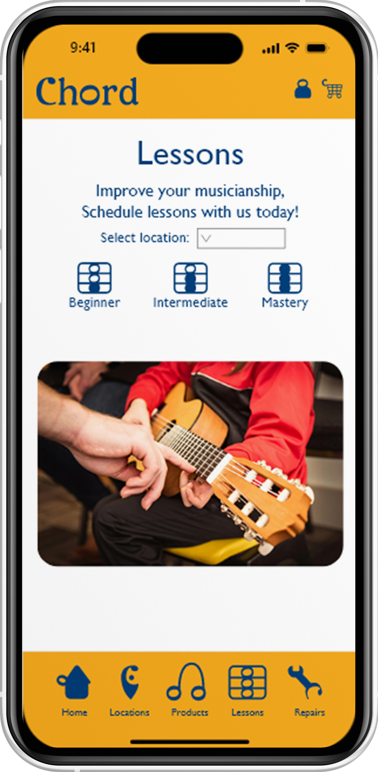 Lesson Scheduling Screen Display