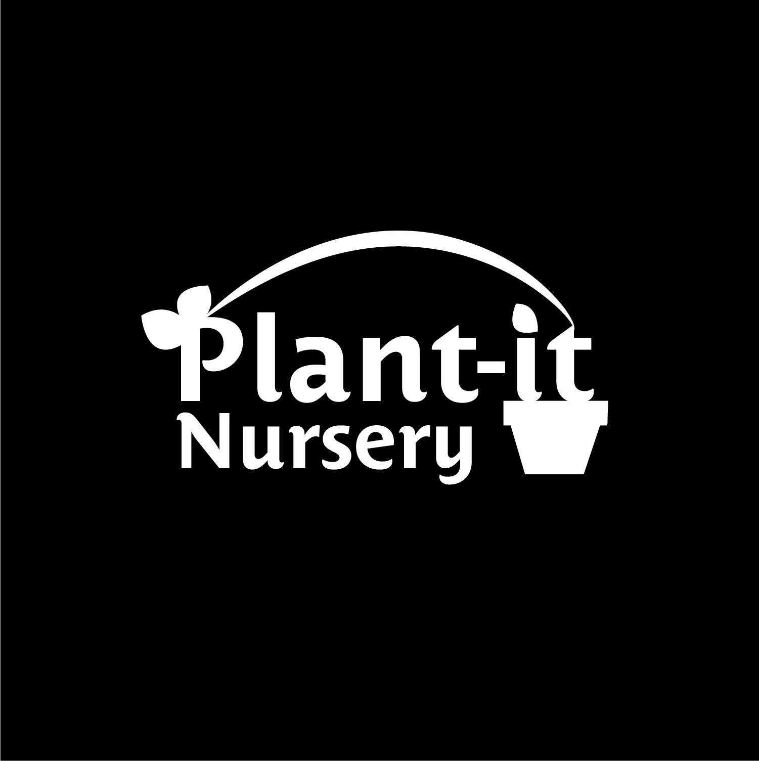 Primary Black and White Final Plant-it Logo
