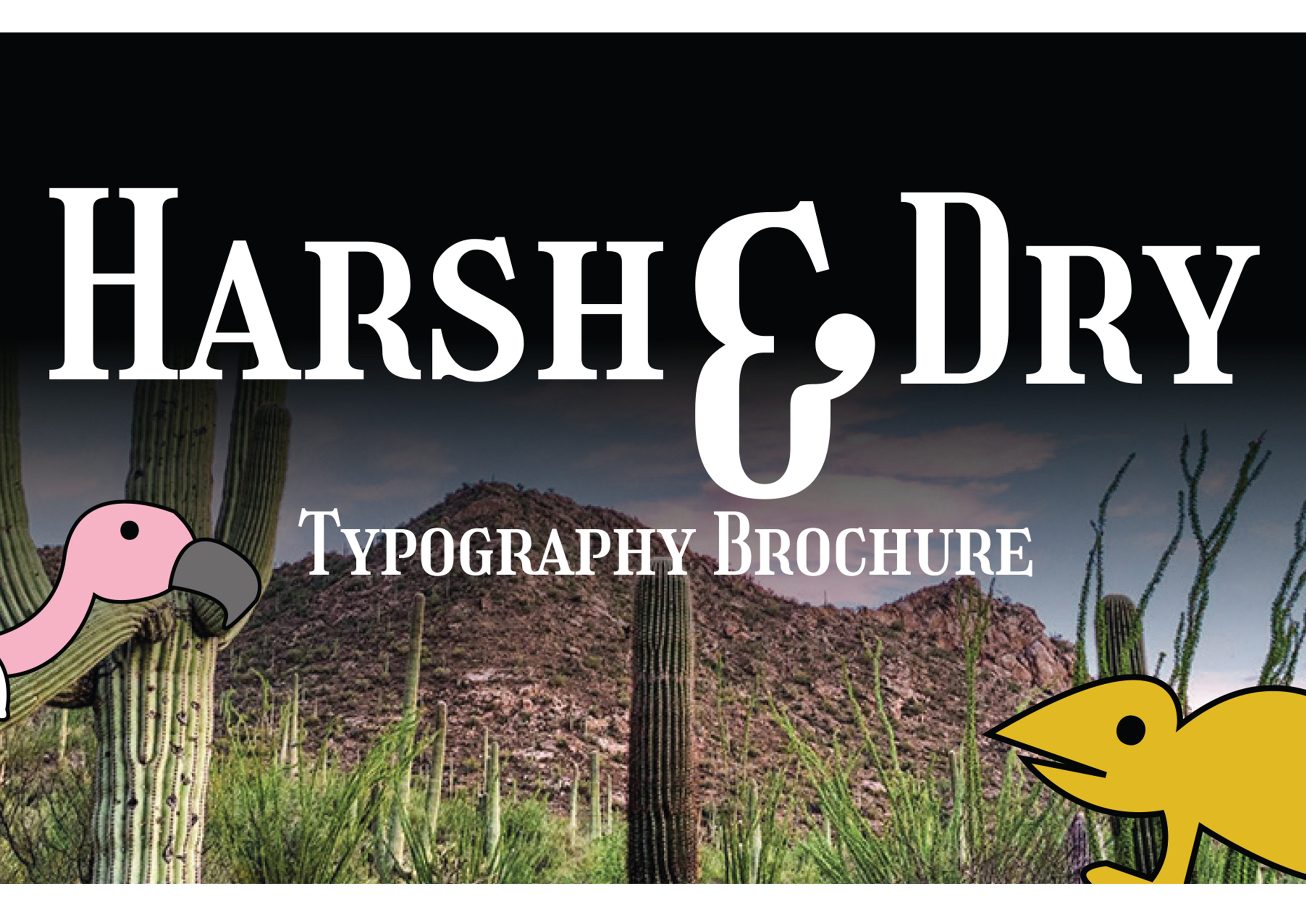 Typography brochure logo for card use